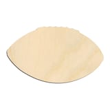 Laser-cut baltic birch silhouette of SPORTS TEXTURED FOOTBALL