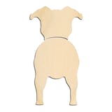 Laser-cut baltic birch silhouette of STAFFORDSHIRE BULL TERRIER