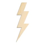 Laser-cut baltic birch silhouette of STANDARD LIGHTNING BOLT