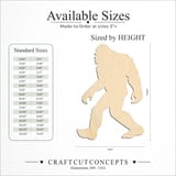 Size reference chart for STANDARD WALKING BIGFOOT