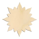 Laser-cut baltic birch silhouette of STAR BURST
