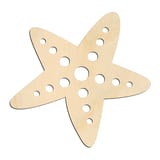 Laser-cut baltic birch silhouette of STAR FISH SPOTTED