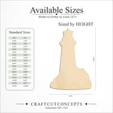 Size reference chart for STEPPED LIGHT HOUSE