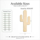 Size reference chart for STRAIGHT CACTUS
