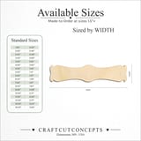 Size reference chart for STREET SIGN