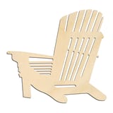 Laser-cut baltic birch silhouette of SUNSET ADIRONDACK CHAIR