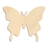 Laser-cut baltic birch silhouette of SWALLOWTAIL BUTTERFLY