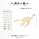 Size reference chart for SWIMMING DINOSAUR
