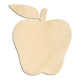 Laser-cut baltic birch silhouette of Tall Apple