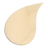 Laser-cut baltic birch silhouette of Teardrop Shape