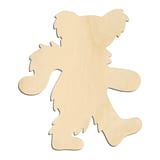 Laser-cut baltic birch silhouette of Dancing Bear Cutout