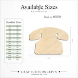 Size reference chart for TELEPHONE BASE CLASSIC