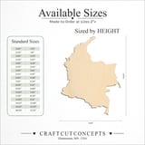Size reference chart for TERRITORY COLUMBIA