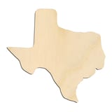 Laser-cut baltic birch silhouette of TEXAS STATE CRAFT VARIANT