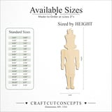 Size reference chart for THE NUTCRACKER