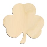 Laser-cut baltic birch silhouette of Three Leaf Clover