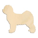 Laser-cut baltic birch silhouette of TIBETIAN TERRIER