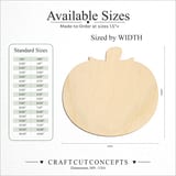 Size reference chart for Pumpkin