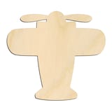 Laser-cut baltic birch silhouette of TOY AIRPLANE FRONT