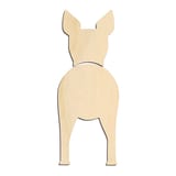 Laser-cut baltic birch silhouette of Toy Fox Terrier
