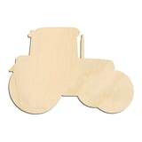 Laser-cut baltic birch silhouette of TRACTOR COMPACT CAB SILHOUETTE