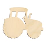 Laser-cut baltic birch silhouette of TRACTOR ENCLOSED CAB