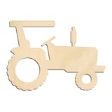 Laser-cut baltic birch silhouette of TRACTOR OPEN CAB
