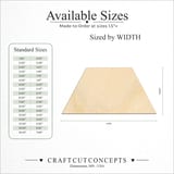 Size reference chart for TRAPEZOID
