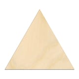 Laser-cut baltic birch silhouette of Triangle