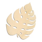 Laser-cut baltic birch silhouette of TROPICAL LEAF