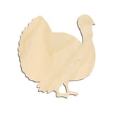 Laser-cut baltic birch silhouette of Turkey Classic