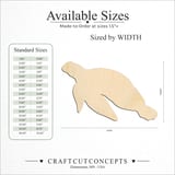 Size reference chart for CLASSIC SWIMMING TURTLE