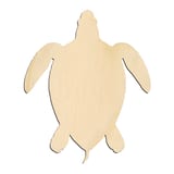 Laser-cut baltic birch silhouette of ROUNDED FRONT TURTLE