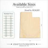 Size reference chart for UTAH STATE CRAFT VARIANT