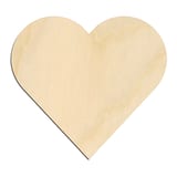 Laser-cut baltic birch silhouette of VALENTINES HEART