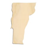 Laser-cut baltic birch silhouette of VERMONT STATE CRAFT VARIANT