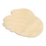 Laser-cut baltic birch silhouette of Washing Hands