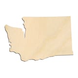 Laser-cut baltic birch silhouette of WASHINGTON STATE CRAFT VARIANT