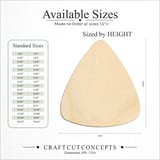 Size reference chart for WATERMELON SLICE SEED