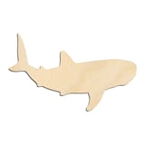 Laser-cut baltic birch silhouette of WHALE SHARK SILHOUETTE