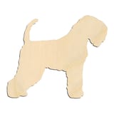 Laser-cut baltic birch silhouette of Wheaten Terrier Dog