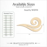 Size reference chart for WIND ELEMENT
