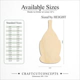 Size reference chart for WINE BOTTLE ROUND BODY