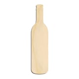Laser-cut baltic birch silhouette of WINE BOTTLE STANDARD