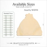 Size reference chart for Winter Hat