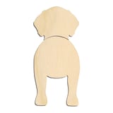 Laser-cut baltic birch silhouette of Wirehaired Pointing Griffon