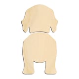 Laser-cut baltic birch silhouette of WIREHAIRED VIZSLA