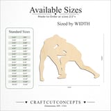 Size reference chart for Wrestling Match Action