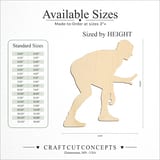 Size reference chart for Wrestling Pose Left