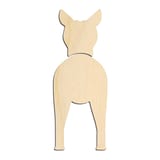 Laser-cut baltic birch silhouette of XOLOITZCUINTLI